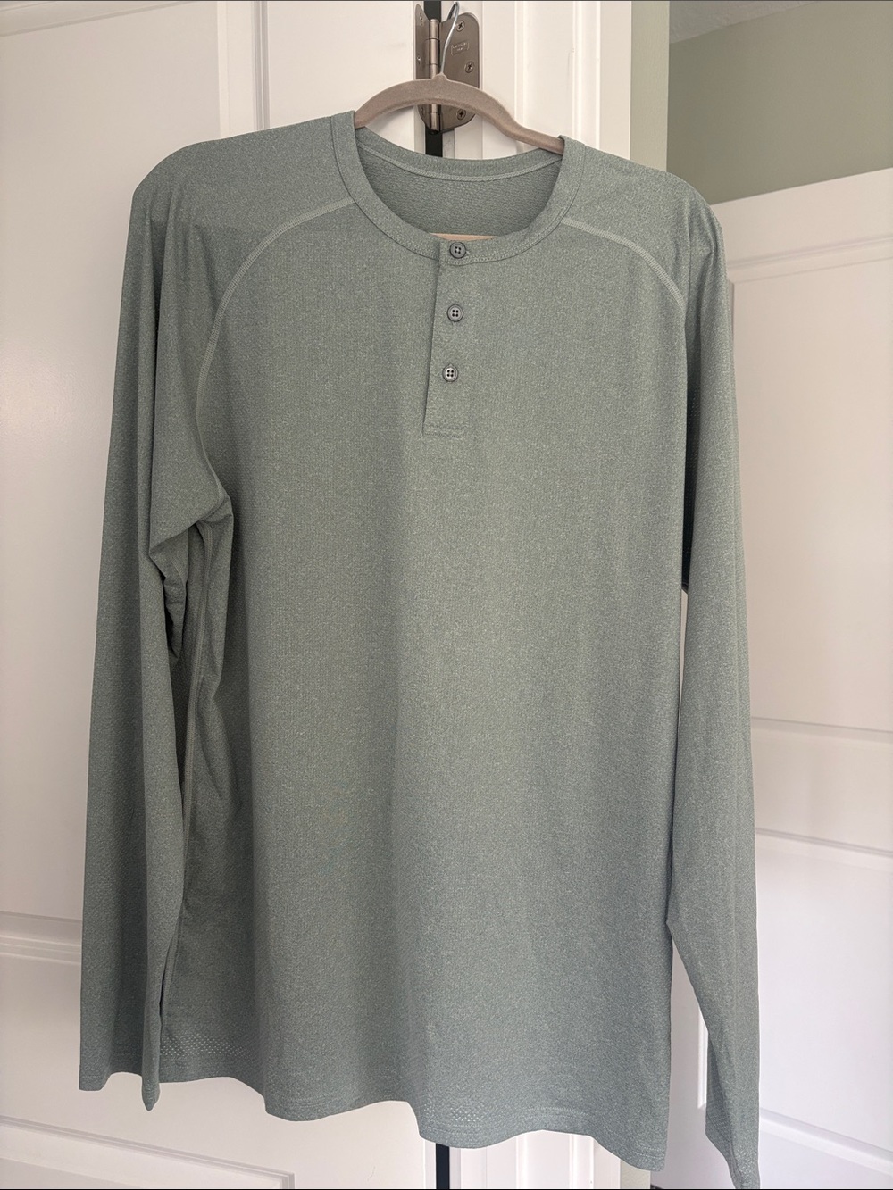 Born Primitive Long-Sleeve Henley in Sage Green
